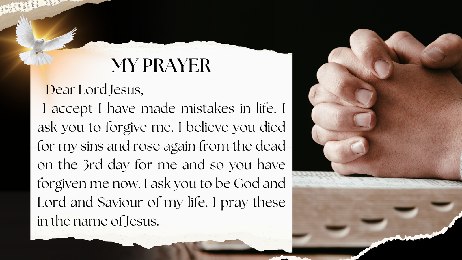 Salvation prayer